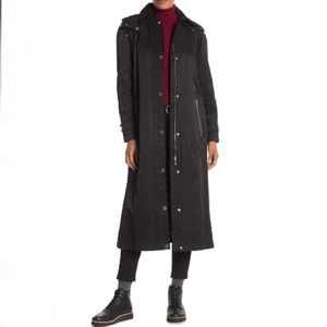 Rain Trench Coat with Hood